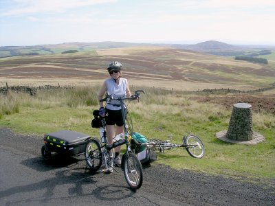 Touring with a Trailer, Summit: Lammermuir Hills, Scotland.